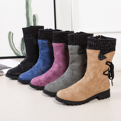 Bottes d’Hiver Élégantes – Mi-Mollet