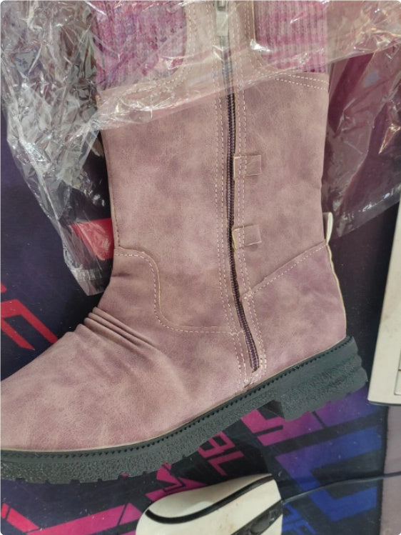 Bottes d’Hiver Élégantes – Mi-Mollet