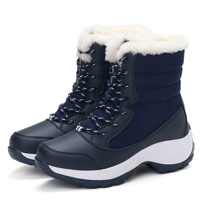 Bottes De Neige Bottines Chaudes En Peluche Pour Chaussures d'hiver Pour Femmes