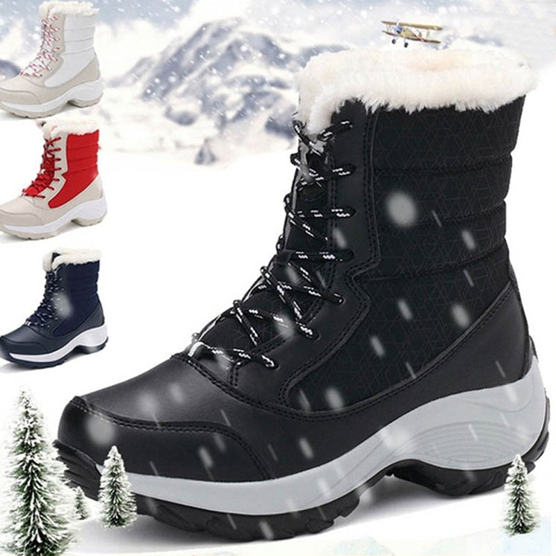 Bottes De Neige Bottines Chaudes En Peluche Pour Chaussures d'hiver Pour Femmes