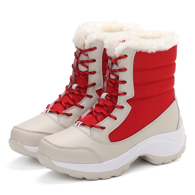 Bottes De Neige Bottines Chaudes En Peluche Pour Chaussures d'hiver Pour Femmes