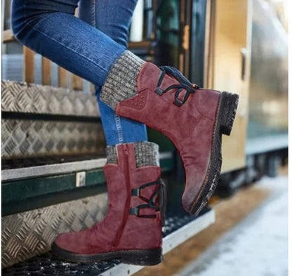 Bottes d’Hiver Élégantes – Mi-Mollet